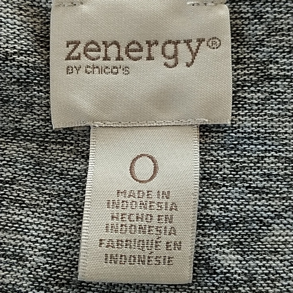 Zenergy by Chico's Asymmetrical Cowl Neck Off The Shoulder Tunic Top Small - Picture 8 of 11